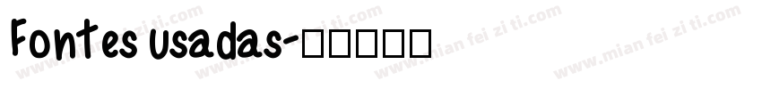 Fontes usadas字体转换
